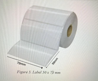 50*70mm Tekli  PP Nonperm Etiket